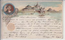 OFFICIALL SOUVENIR POSTAL - WORLD'SCOLUMBIAN EXPOSITION - 1893 !!!! - POUR LA SUISSE (ST-IMIER) - RRRRRR - Autres & Non Classés