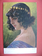 C. V. Muttich - Beautiful Girl - ILLONA - Posted 1917 - Muttich, C.V.