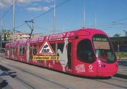 Tramway Citadis 302 Alstom Avec Livrée Publicitaire, à Montpellier (34)  - - Tramways