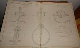 Plan Du Robinet Vanne De Bordeaux Et Paris. 1858 - Publieke Werken