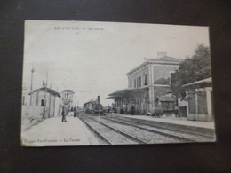 CPA 07 Ardèche  Le Pouzin  La Gare Pli Coin Sinon  TBE - Le Pouzin