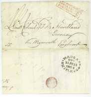 1st Anglo-Burmese-War Madras India 1824 Guernsey De Havilland Chennai Ship Letter - ...-1852 Prephilately