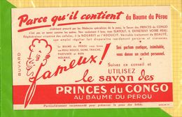 BUVARD Blotter  : Baume Du Perou  Le Savon Des Princes Du Congo - Perfumes & Belleza