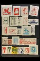 BOGUS AND FANTASY STAMPS 1960's To 1980's Substantial World Assembly Which Includes For Example: Hawaii Pineapple Post,  - Otros & Sin Clasificación