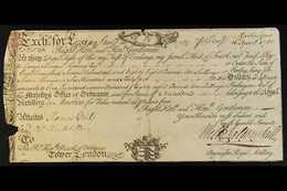 BRITISH OCCUPATION OF MARTINIQUE 1762 (16th April) Bill Of Exchange For £1788.10s Payable To George Bridges Rodney Esq.  - Altri & Non Classificati