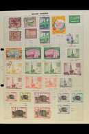 WORLD COLLECTION 1850's To 1980's Mint & Used Mostly All Different Stamps On A Thick Pile Of Leaves, We See Abu Dhabi Th - Andere & Zonder Classificatie