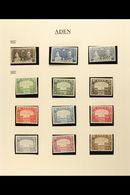 1937-52 KGVI MINT COLLECTION Presented In Mounts On Album Pages. A Highly Complete Collection With 1937 Dhows Set To 1r  - Aden (1854-1963)