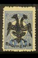1913 2pi Blue- Black Plate 1, Michel 8, Superb Used On Piece. Signed Raybaudi.  For More Images, Please Visit Http://www - Albanie