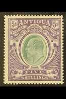 1903-07 5s Grey-green And Violet On Ordinary Paper, SG 40, Fine Mint. For More Images, Please Visit Http://www.sandafayr - Otros & Sin Clasificación
