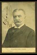 GUILLERMO UDAONDO SIGNATURE. 1904 Picture Postcard Portrait, Signed G. UDAONDO, An Argentinian Politician And Governor O - Other & Unclassified