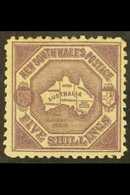 NEW SOUTH WALES 1889 5s Deep Purple Perf 10, SG 261, Mint Large Part OG. For More Images, Please Visit Http://www.sandaf - Other & Unclassified