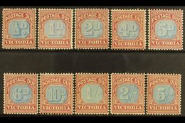 VICTORIA POSTAGE DUES 1890-94 Complete Set, SG D1/D10, Fine Mint. (10 Stamps) For More Images, Please Visit Http://www.s - Sonstige & Ohne Zuordnung