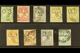 OFFICIALS 1914 ALL DIFFERENT "ROO" Small (Type 02) "O S" Opt'd Used Selection On A Stock Card With Most Values Represent - Altri & Non Classificati