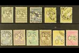 OFFICIALS 1915-28 ALL DIFFERENT "ROO" Small (Type 02) "O S" Opt'd Used Selection On A Stock Card With ALL Values Represe - Otros & Sin Clasificación