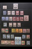 TURKISH CURRENCY 1885-1914 USED COLLECTION On A Stock Page. Includes QV To 12pi On 2s6d Inc 4pi On 10d "Wide 4" Variety, - Britisch-Levant