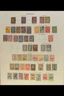 1879-1936 INTERESTING OLD COLLECTION On Pages, Mint & Used, Inc 1879 5c, 20c & 1f Used, 1881 Set Used, 1927-28 Air Aircr - Other & Unclassified