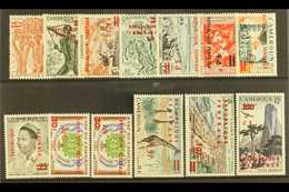 1961 REPUBLIQUE FEDERALE Surcharged Complete Set Plus An Additional Type Of 2s6d On 30f, SG 286/297a, Fine Mint (13 Stam - Autres & Non Classés