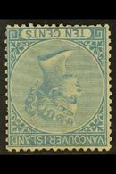 1865 10c Blue, Perf 14, Variety "wmk Inverted", SG 14w, Very Fine Mint Part Og. Lovely Example Of This Elusive Stamp. Fo - Autres & Non Classés
