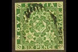 1851 6d Deep Green, SG 6, Very Fine Used With Good Clear Margins All Round, Neat Cancel And Deep Even Colour. For More I - Other & Unclassified