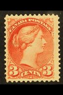 1870 3c Pale Rose Red, Small Head, SG 80, Very Fine And Fresh Mint Og. Lovely Stamp. For More Images, Please Visit Http: - Autres & Non Classés