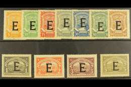 PRIVATE AIRS - SCADTA 1923 (4 June) "E" Overprinted (for Spain) Complete Set (SG 26E/36E, Scott CLE24/34), Very Fine Min - Colombie