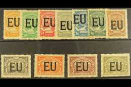 PRIVATE AIRS - SCADTA 1923 (4 June) "E U" Overprinted (for United States) Complete Set (SG 26F/36F, Scott CLEU50/60), Fi - Colombia