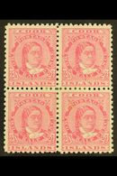 1893-1900 2½d Pale Rose Perf 11, SG 16, Fine Mint BLOCK Of 4, Fresh. (4 Stamps) For More Images, Please Visit Http://www - Cook Islands