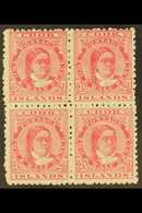 1893-1900 2½d Rose Queen, SG 8, Very Fine Mint Block Of Four, Scarce Multiple. For More Images, Please Visit Http://www. - Cookinseln