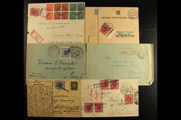 1919-1945 POSTAGE DUE STAMPS ON COVERS. An Interesting Group Of Covers Bearing Various Postage Due Stamps, Inc 1919 Cove - Altri & Non Classificati