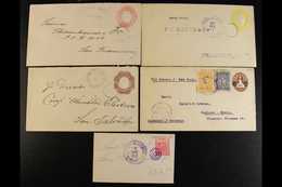 USED POSTAL STATIONERY Accumulation Of Envelopes And A Few Of Wrappers, Used Between 1890s And 1920s With Domestic & Ove - Salvador