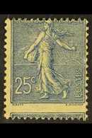 1903 25c Blue Sower DOUBLE PRINTED ONE ON REVERSE 'impression Recto Et Verso' Variety, Maury 132h, Fine Mint, Very Scarc - Altri & Non Classificati