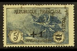 1922 1f On 5+5f  Black & Blue "Orphan Relief", Yv 169, SG 395, Fine Used For More Images, Please Visit Http://www.sandaf - Autres & Non Classés