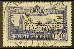 1930 1.50f Blue Air Perforated "EIPA 30" (inverted), Yvert 6c (see Note After SG 484), Fine Cds Used With Special Exhibi - Altri & Non Classificati