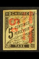 CONGO 1892  5c On 5c Black Postage Due, Yv 8, Mint, Light Gum Toning Otherwise Fine. For More Images, Please Visit Http: - Other & Unclassified