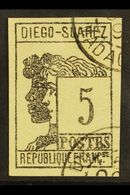 DIEGO SUAREZ 1890 5c Grey Black Allegory, Yv 7, Very Fine Used. For More Images, Please Visit Http://www.sandafayre.com/ - Altri & Non Classificati