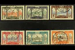 GABON 1910 30c To 75c 'Congo Francais Gabon' Set (Yvert 40/45, SG 40/45), Fine Cds Used. (6 Stamps) For More Images, Ple - Autres & Non Classés