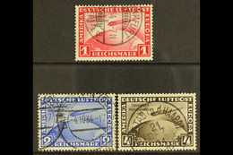 1933 Graf Zeppelin "Chicago Flight" Set Complete, Mi 496/8, Very Fine Used. (3 Stamps) For More Images, Please Visit Htt - Autres & Non Classés