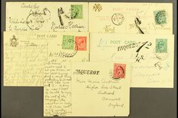 1903-1934 A Group Of Picture Postcards Bearing Great Britain Stamps, Two Posted To Gibraltar With "Gibraltar" Cds's And  - Gibraltar