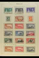 1937-70 VERY FINE USED COLLECTION Neatly Presented On Written Up Album Pages. We See A Highly Complete KGVI Collection W - Gibilterra