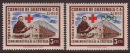 1964 3c Olympic Overprinted Red Cross Issue Displaying 'missing Rings' Error, As SG 710, Never Hinged Mint, Signed To Re - Guatemala