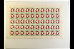 1887 1½d COMPLETE SHEET An Attractive & Seldom Seen, Never Hinged Mint, Queen Victoria COMPLETE SHEET (10 X 5 Stamps - 2 - Heligoland (1867-1890)