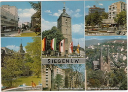 Siegen I. W. - Nikolaikirche, Wilhelmstraße, An Der Siegbrücke ; 2x VW 1500 VARIANT & 1200 KÄFER/COX, Marien-Krankenhaus - Siegen