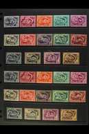 1950-1953 FIVE YEAR PLAN Both Watermarks Complete Sets (Mi 1069/82 & 1173/A85, SG 1082/95 A & B), Superb Never Hinged Mi - Otros & Sin Clasificación