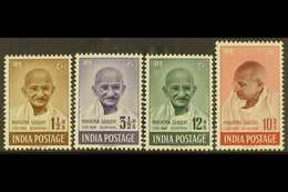 1948 First Anniversary Of Independence, Gandhi Complete Set, SG 305/8, Mint, Fresh Appearance (4). For More Images, Plea - Otros & Sin Clasificación