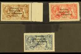 1922 Dollard Overprinted 2s6d Reddish Brown, 5s Rose-carmine And 10s Dull Grey-blue, SG18/21, Never Hinged Mint. Scarce  - Andere & Zonder Classificatie