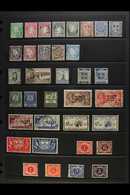 1922-1960 USED COLLECTION Presented On Stock Pages. Includes 1922 Definitive Set Plus 2d Inverted Watermark, 1935 2s6d & - Other & Unclassified