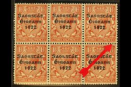 1922-23 1½d Red-brown With Thom Three Line Overprint, SG 54, With "PENCF" Corrected Variety, From Plate 12b Row 15/12, H - Otros & Sin Clasificación