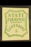 PARMA 1859 5c Yellow Green, Provisional Govt, Sass 13, Superb Mint Og. For More Images, Please Visit Http://www.sandafay - Non Classés