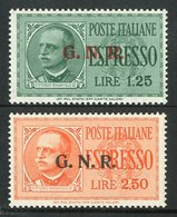 R.S.I 1944 Express Pair Ovptd Type II, Sass S1804a, Superb NHM. (2 Stamps) For More Images, Please Visit Http://www.sand - Ohne Zuordnung