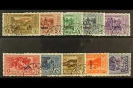 DODECANESE ISLANDS PISCOPI 1932 Garibaldi Set, SG 89/98, Sassone S.71, Very Fine Used (10). For More Images, Please Visi - Autres & Non Classés
